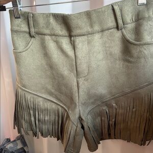 Olive Fringe Women's Shorts